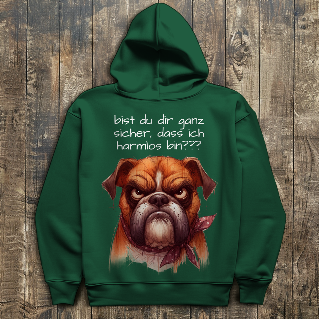 Herren Hoodie Hund "ich und harmlos???"