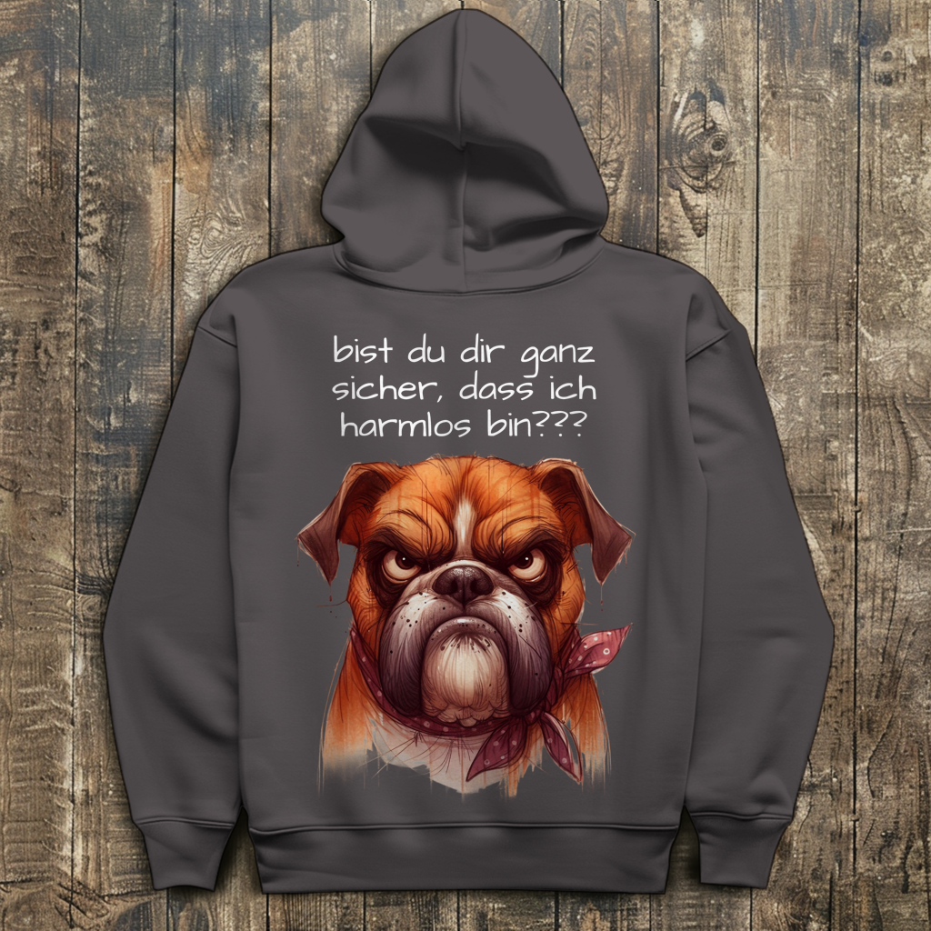 Herren Hoodie Hund "ich und harmlos???"