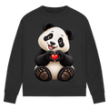 Damen Premium Bio Sweatshirt Ein Pandaherz für dich