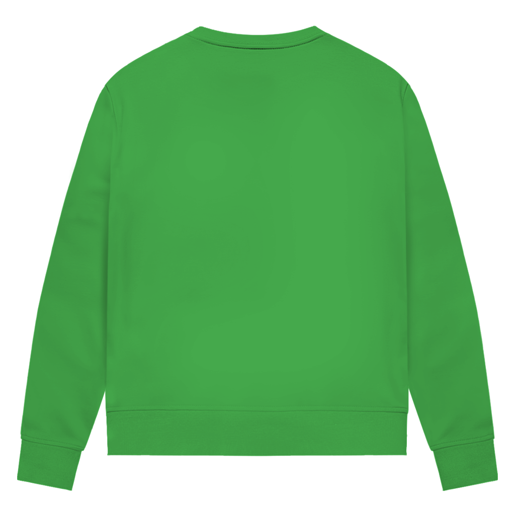 Damen Premium Bio Sweatshirt Kuh "echt jetzt?"