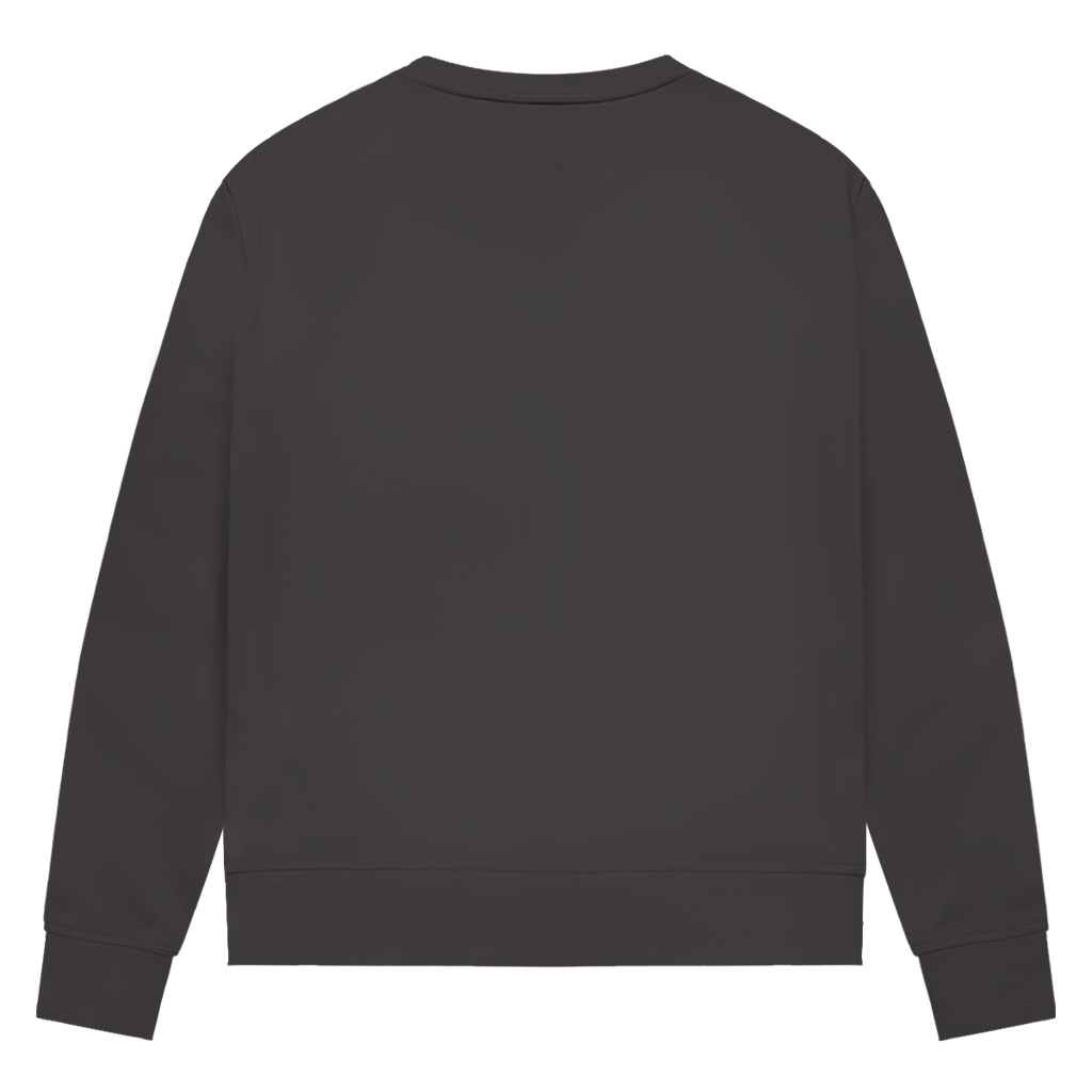 Damen Premium Bio Sweatshirt Kuh "echt jetzt?"