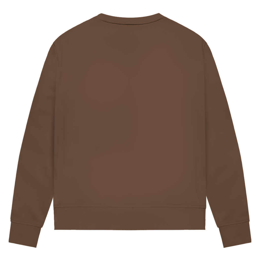Damen Premium Bio Sweatshirt Kuh "echt jetzt?"